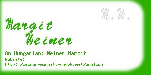 margit weiner business card